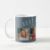 Best Mom Ever 4-Photo Slate Blue Mothers Day  Kaffeetasse (Links)