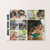 Best Mom Ever – 8 Photo Collage Frame Template Puzzle (Horizontal)