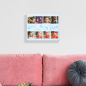 Best Mom Ever 8 Photo Grid Mothers Day Icy Blue Leinwanddruck (Insitu (Wohnzimmer))