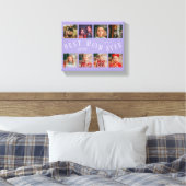 Best Mom Ever 8 Photo Grid Mothers Day Lilac Leinwanddruck (Insitu (Schlafzimmer))