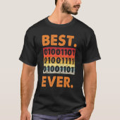 Best Mom Ever Binary Code Coder Developer Software T-Shirt (Vorderseite)
