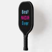 Best Mom Ever Black &Pink Blue Pickleball Paddle (Links)