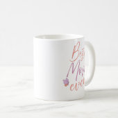 Best Mom Ever Butterfly Script Art Kaffeetasse (VorderseiteRechts)
