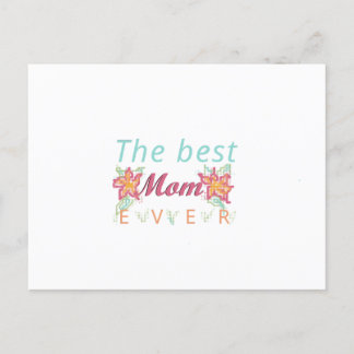 best mom ever card postkarte