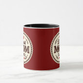 Best Mom Ever Classic Retro Design Tasse (Zentrum)