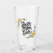 Best Mom Ever Colorful Glas (Vorderseite)