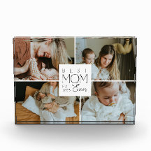 Best Mom Ever Custom 4 Photo Collage
