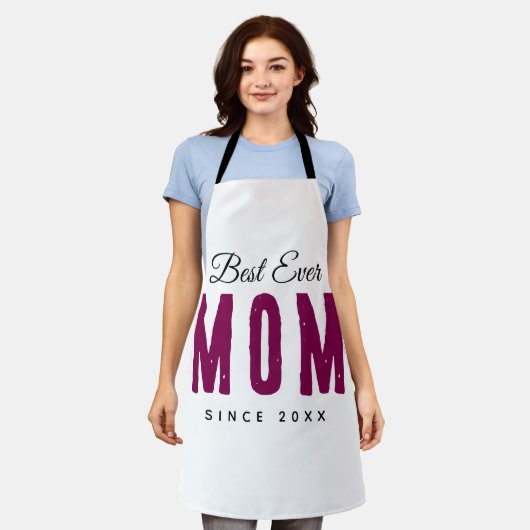 Best Mom Ever Custom Apron – Personalized Massage Schürze (Getragen)