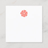 Best mom ever cute floral design begleitkarte (Rückseite)