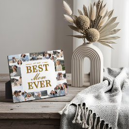 Best Mom Ever Father's Day Photo Frame Collage Fotoplatte