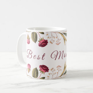 Best Mom Ever Floral Coffee Mug Kaffeetasse