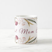 Best Mom Ever Floral Coffee Mug Kaffeetasse (Mittel)