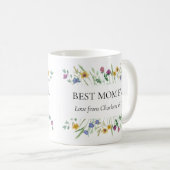 Best Mom Ever Floral Mother's Day  Kaffeetasse (VorderseiteRechts)