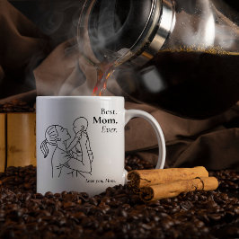 Best Mom Ever – Floral Mug Gift Kaffeetasse