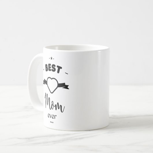 Best Mom ever Kaffeetasse (Vorderseite Links)