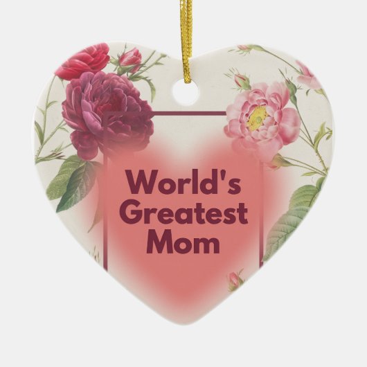 Best mom ever keramik ornament (Vorne)
