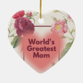 Best mom ever keramik ornament (Hinten)