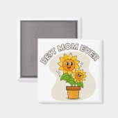 Best Mom Ever Magnet (Vorderseite/Rückseite)