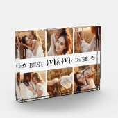 Best Mom Ever Modern Photo Collage Personalized Fotoblock (Links)