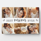 Best Mom Ever Modern Photo Collage Personalized Fotoplatte (Vorderseite)
