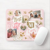 Best Mom Ever Mother's Day Scrapbook Photo Collage Mousepad (Mit Mouse)