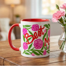 Best Mom Ever Muttertags-Tasse 325 ml