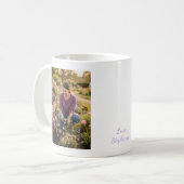 Best Mom Ever Pastel Hearts Custom Photo and Name Kaffeetasse (Vorderseite Links)