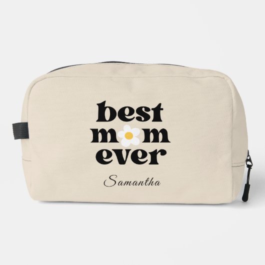 Best Mom Ever Personalized Mother's Day Waschbeutel (Vorderseite)