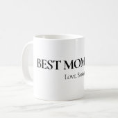Best Mom Ever Personalized Mug Kaffeetasse (Vorderseite Links)