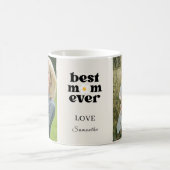  Best Mom Ever Personalized Photo Mother's Day Kaffeetasse (Mittel)