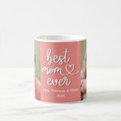 Best Mom Ever Personalized Photo Mug Gift Kaffeetasse (Mittel)