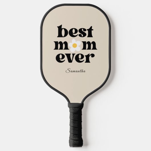 Best Mom Ever Personalized  Pickleball Schläger (Vorderseite)