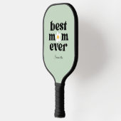 Best Mom Ever Personalized Sage Green Pickleball Schläger (Links)