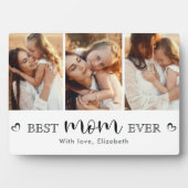 Best Mom Ever Photo Collage Cute Trendy  Fotoplatte (Vorderseite)