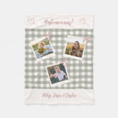 Best Mom Ever Photo Collage Fleecedecke (Vorderseite)