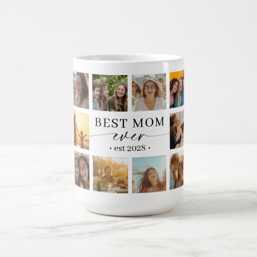 Best Mom Ever Photo Collage Mug Gift Kaffeetasse (Mittel)