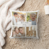 Best Mom Ever Photo Collage Pillow Kissen (Decke)