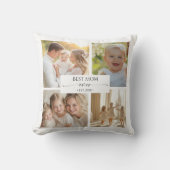 Best Mom Ever Photo Collage Pillow Kissen (Vorderseite)