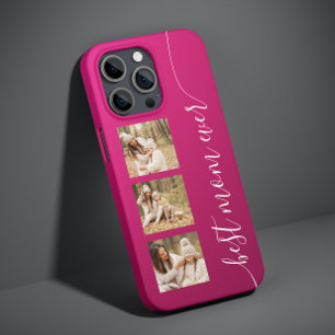 Best Mom Ever Photo Picture  Elegant Script Pink Case-Mate iPhone 14 Hülle