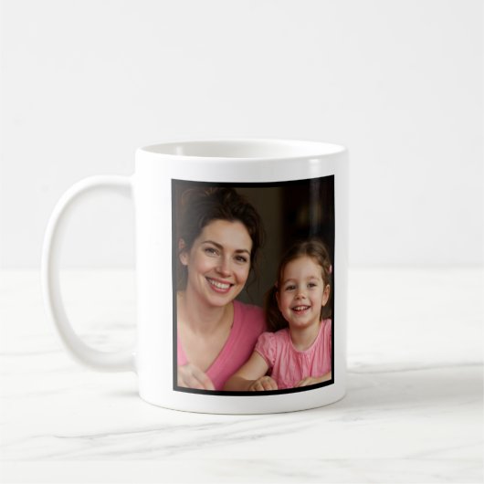 Best Mom Ever Pink Script 1 Photo Keepsake Kaffeetasse (Links)