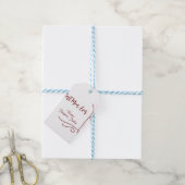 Best mom ever red love Spanish border stylish  Geschenkanhänger (Mit Garn)