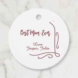 Best mom ever red love Spanish border stylish  Geschenkanhänger