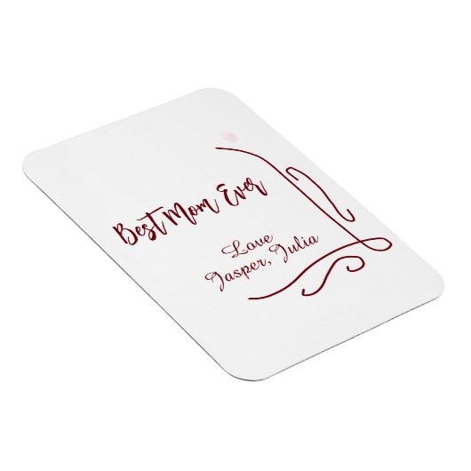 Best mom ever red love Spanish border stylish  Magnet (Rechte Seite)