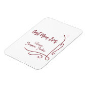 Best mom ever red love Spanish border stylish  Magnet (Linke Seite)