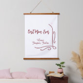 Best mom ever red love Spanish border stylish  Wandteppich Mit Holzrahmen (Schlafzimmer)