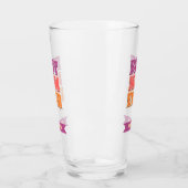 Best Mom Ever Retro Custom Name Funky Colorful  Glas (Links)