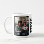Best Mom Ever Retro Groovy 2 Photo Keepsake Kaffeetasse (Links)