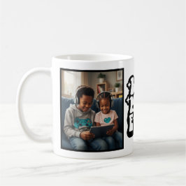Best Mom Ever Retro Groovy 2 Photo Keepsake Kaffeetasse