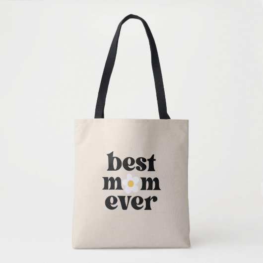 Best Mom Ever Retro Typography Mother's day Tasche (Vorderseite)