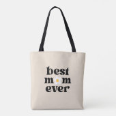 Best Mom Ever Retro Typography Mother's day Tasche (Rückseite)